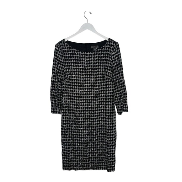 Jessica Howard Houndstooth Metallic Shift Dress Size 14 NWT - Picture 1 of 4